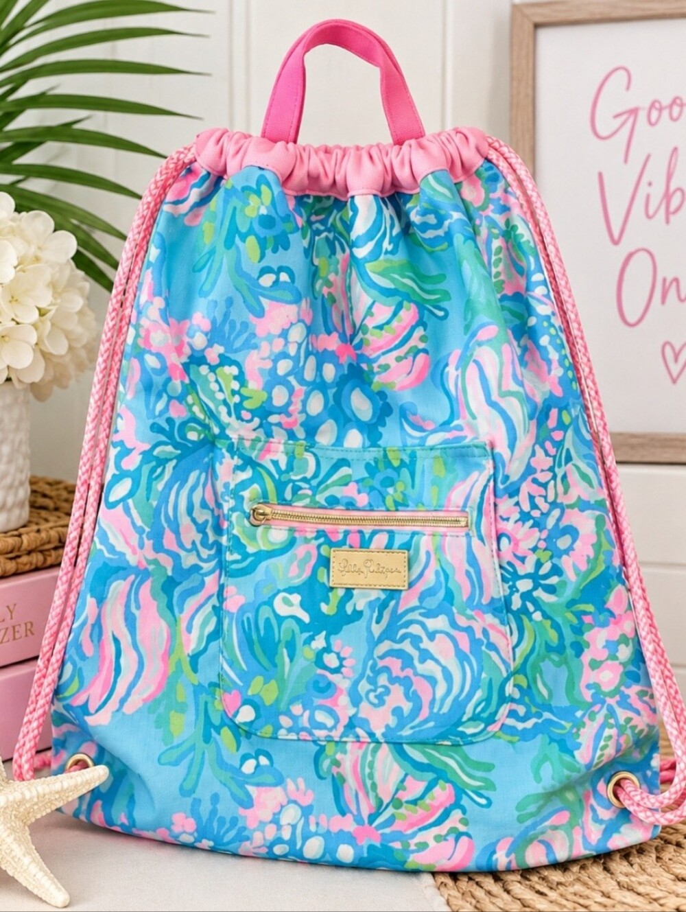 🌴 Lilly Pulitzer Drawstring Backpack 🌸